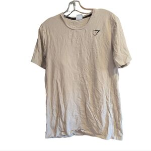 Gymshark Men’s Large Gray Essential T-Shirt Short Sleeve Logo Pullover